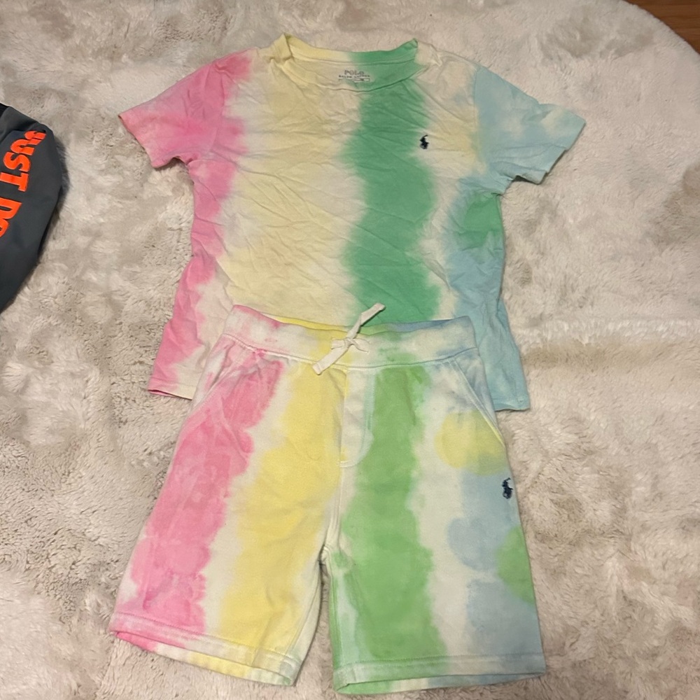 Like New Ralph Lauren Polo Tie Dye Outfit Unisex Size 6